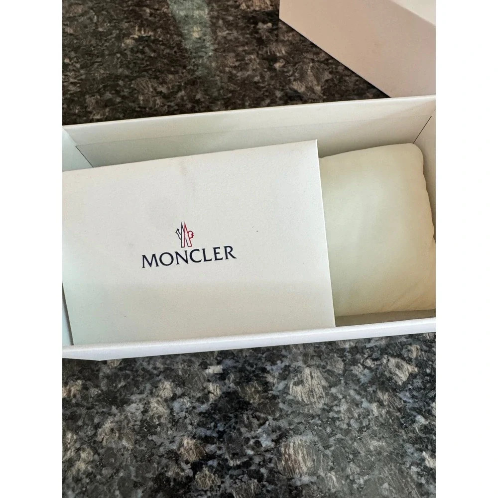 Moncler‎ Suntrap ML6008 Sunglasses Black Grey Rectangular Made in Italy ML 6008